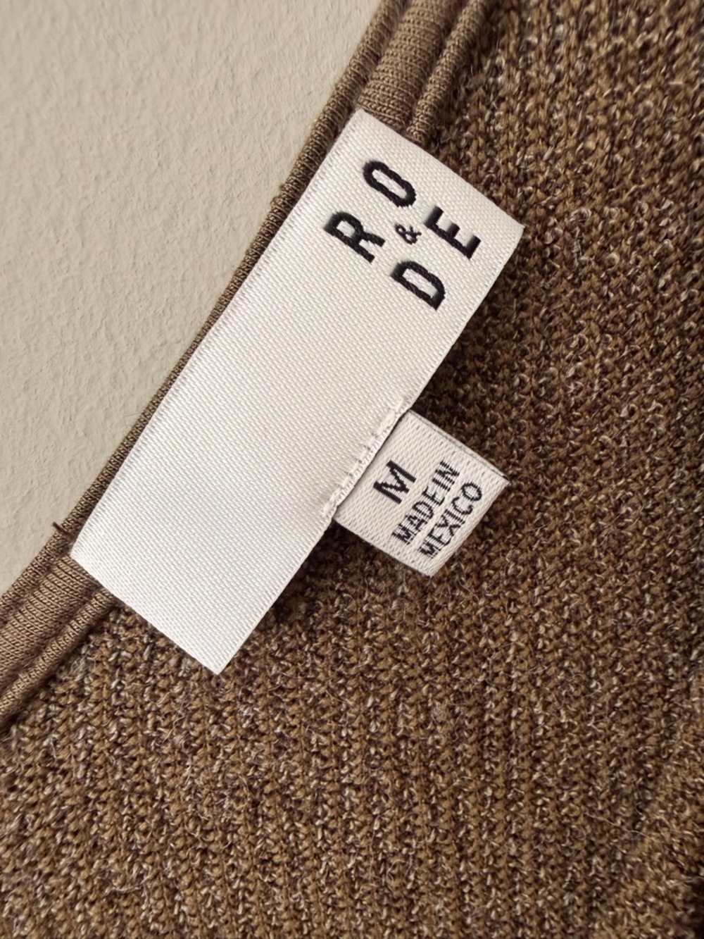 Anthropologie Ro & De Olive-Brown Knit dress - Picture 3 of 3